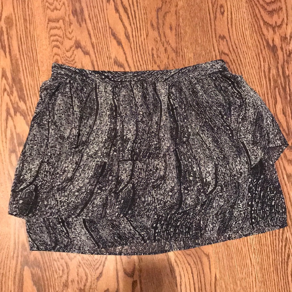 Black and White Short Skirt